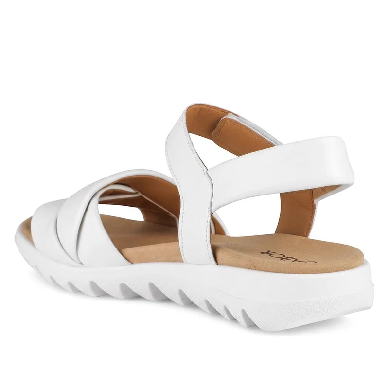 Gabor Adjustable Fasten Strappy Sandals - GABC43529 / 330 710 - White