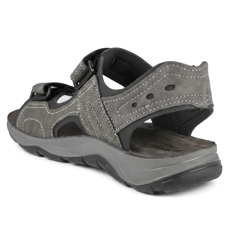 Inblu Dual Adjustable Strap Lightweight Sandals - INB43038 / 330 334 - Grey
