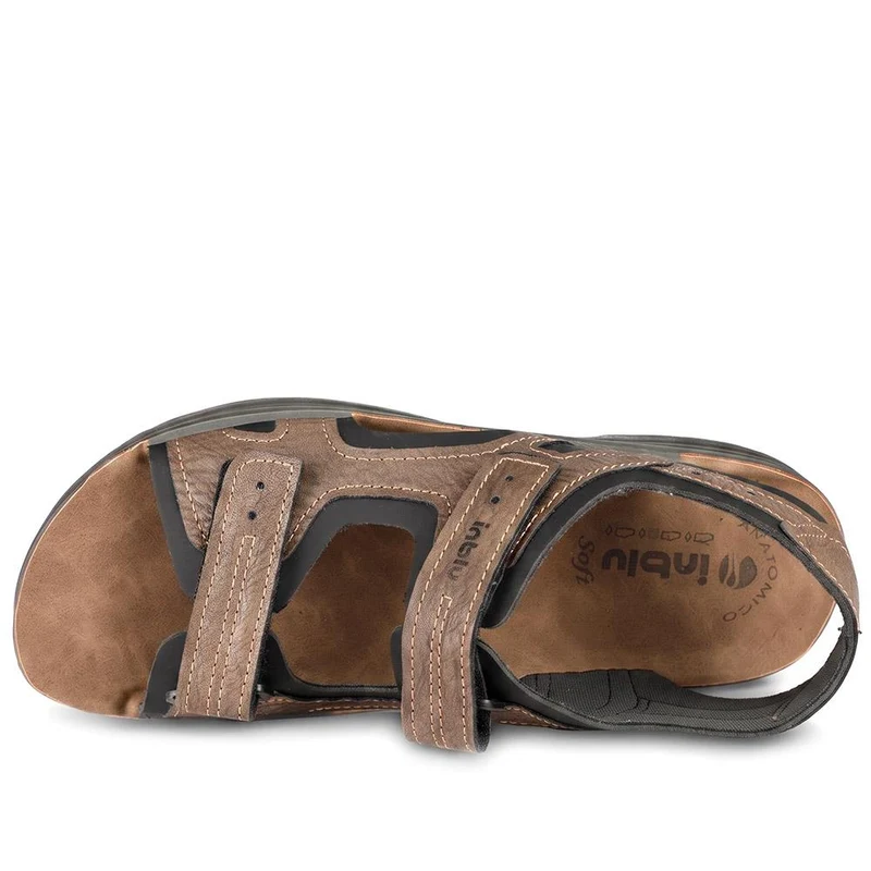 Inblu Adjustable Fasten Trekking Sandals - INB43037 / 330 332 - Dark Brown