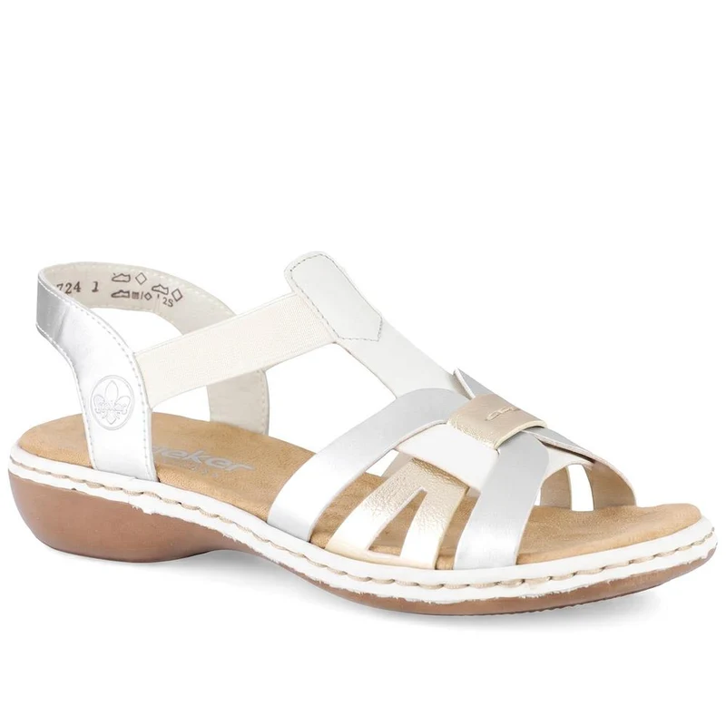 Rieker Slingback Strappy Sandals - RKR43079 / 330 730 - Metallic