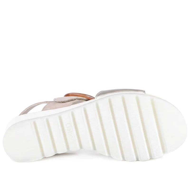 Gabor Wedge Heel Buckled Sandals - GABC43525 / 330 707 - Gold