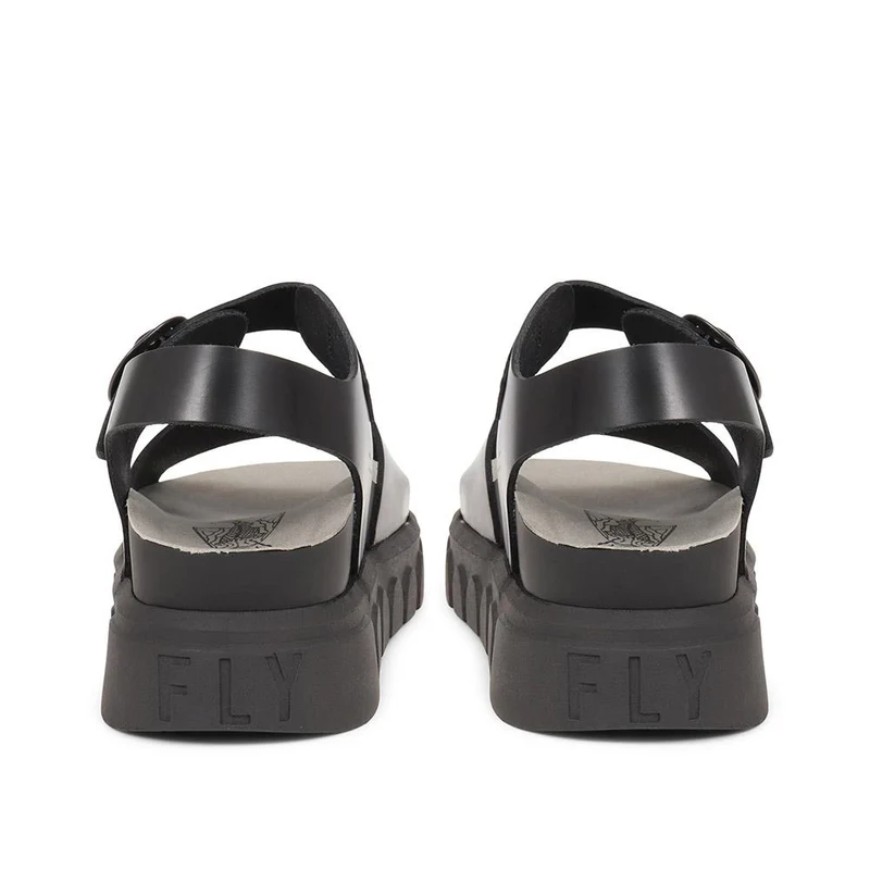 Cree Leather Sandals - FLYLO37013 / 323 682 - Black