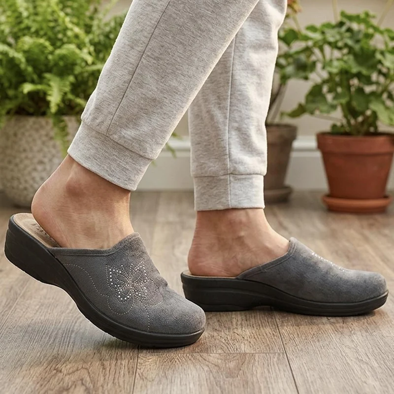 Anatomic Flexible Mule Slippers - INB44000 / 330 190 - Grey