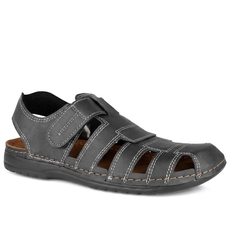 Inblu Adjustable Closed Toe Sandals - INB43036 / 330 330 - Black
