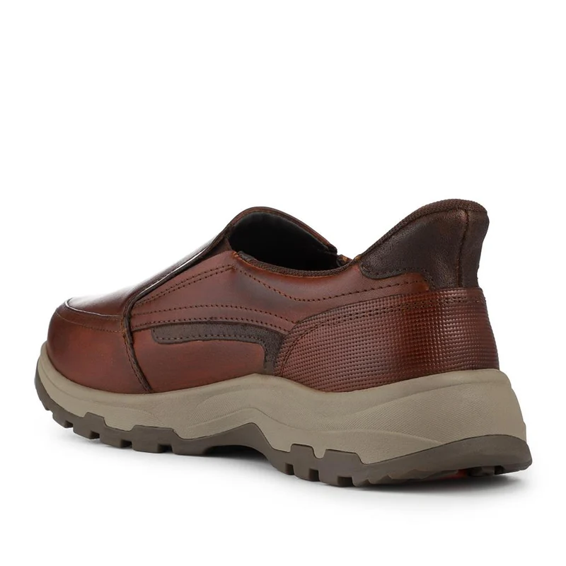 Easty Step In Extra Wide Laceless Shoes - RAY / 328 145 - Cognac