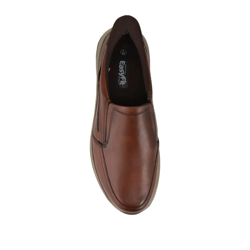 Easty Step In Extra Wide Laceless Shoes - RAY / 328 145 - Cognac