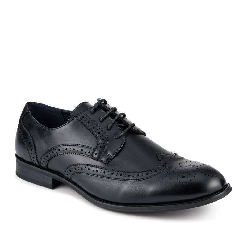 Wide Fit Smart Lace-Up Shoes - XINGH42001 / 327 938 - Black