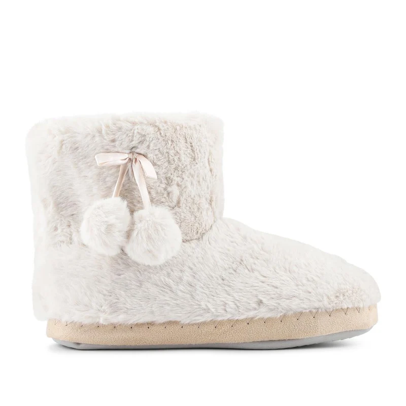 Fluffy Slippers Boots - GALOP42006 / 328 066 - Cream