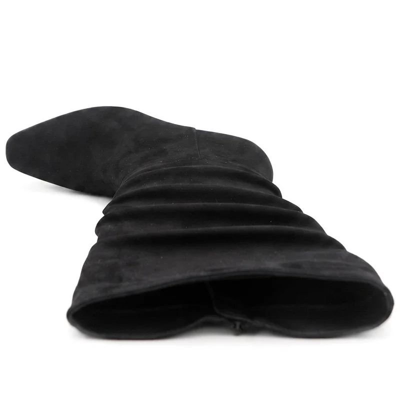 Bellissimo Slouch Design Cone Heel Boots - BELSANYI44039 / 330 082 - Black