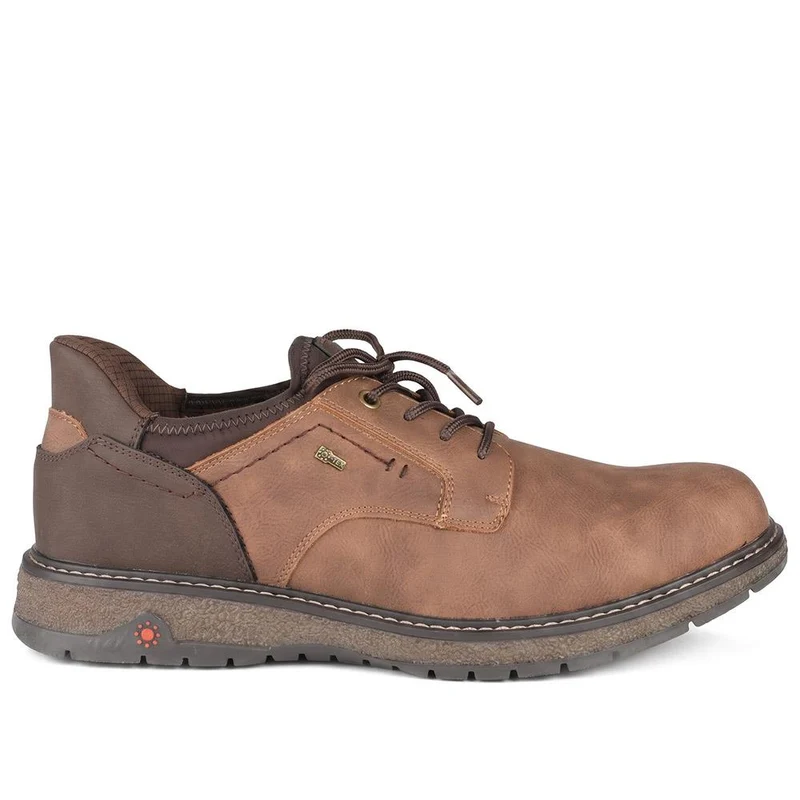Relife Wide Fit Lace-Up Shoes - RELIF42000 / 327 804 - Cognac