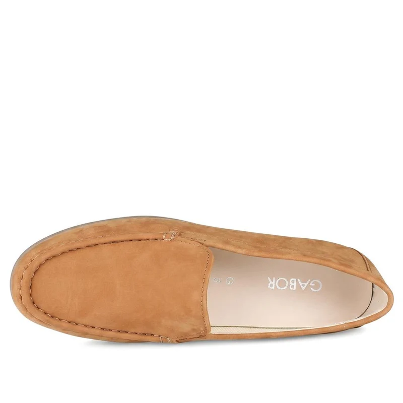 Gabor Suede Leather Moccasins - GABC44062 / 330 680 - Tan