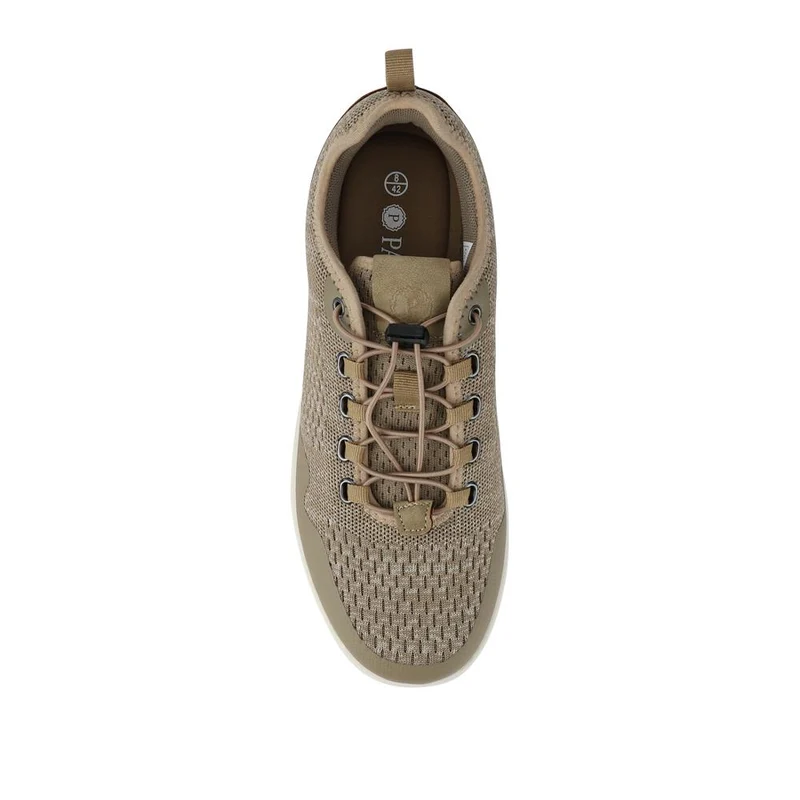 Bungee-Laced Memory Foam Shoes - BOJIE41027 / 327 404 - Taupe