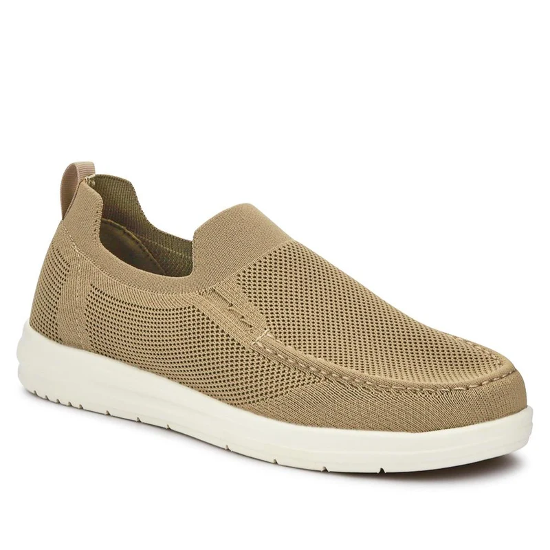 Stretchy Slip-On Shoes - XIAM41014 / 326 930 - Beige
