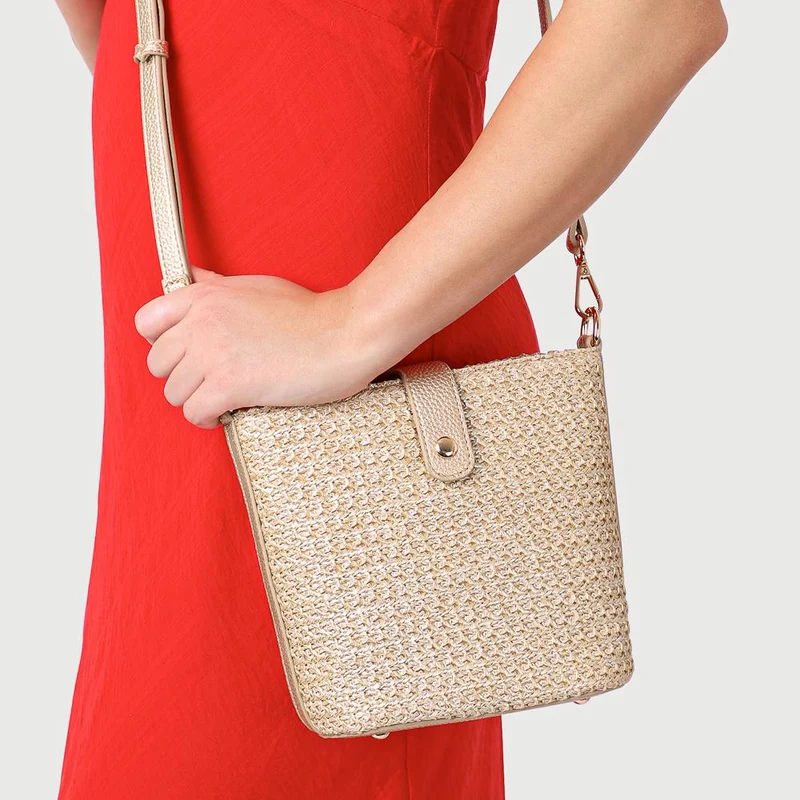 Woven Cross-Body Bag - RIM39003 / 325 286 - Gold