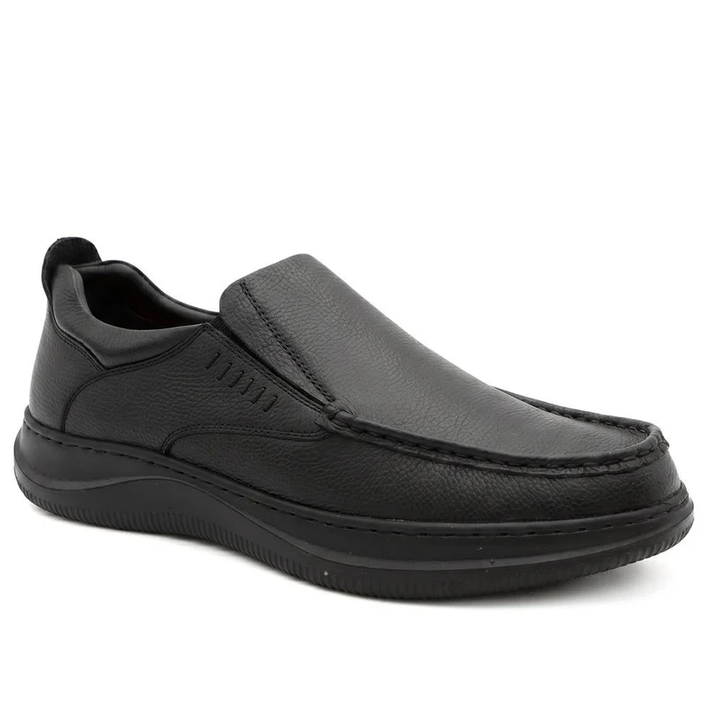 Extra Wide Leather Slip On Shoes - PRFEM44005 / 330 181