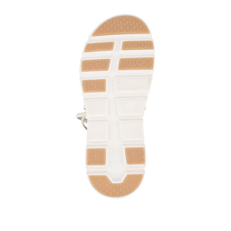 Wide Fit Stretchy Cushioned Sandals - WBINS41089 / 327 328 - Beige