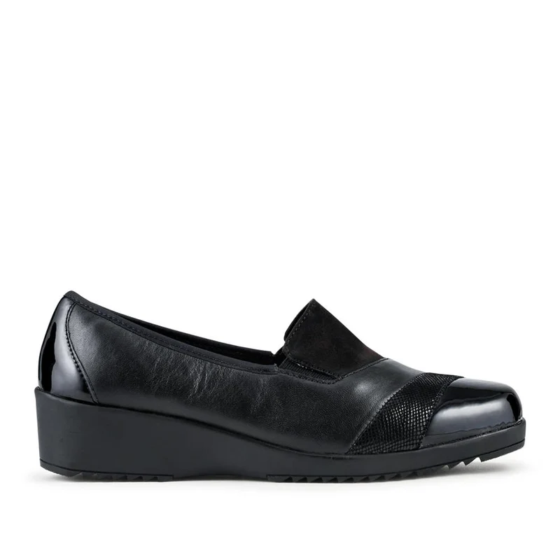 Smart Leather Slip-On Shoes - SERVI42002 / 328 006 - Black