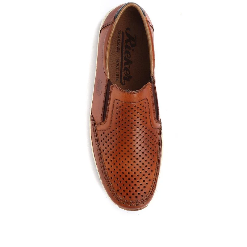 Leather Slip-On Shoes - RKR31548 / 317 763 - Tan