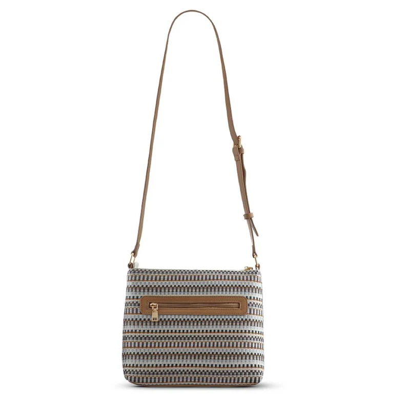 Stripey Cross-Body Bag - RIM41006 / 327 379 - Black-White