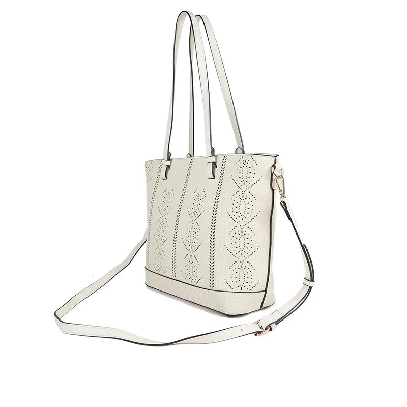 Classic Detail Tote Bag - BELHETIA43000 / 329 233 - Cream