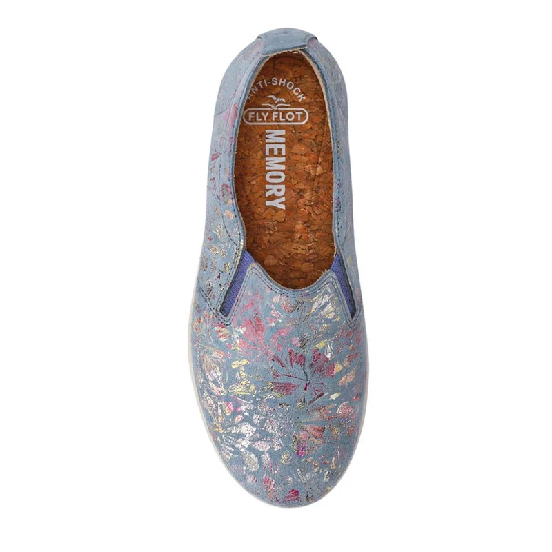 Fly Flot Anatomic Leather Slip On Shoes - FLY41501 / 326 671 - Light Blue