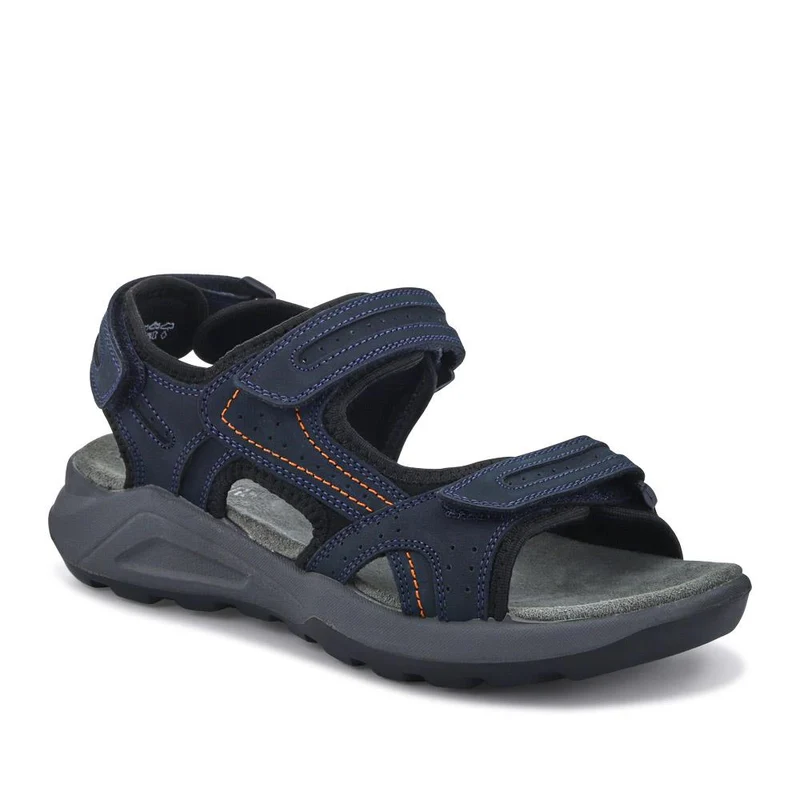 Touch-Fasten Leather Sandals - DDIN41013 / 327 118 - Navy
