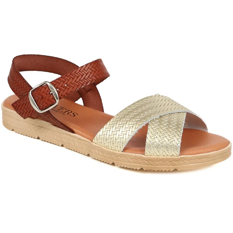 Woven Strap Sandals - LYAN39017 / 325 393