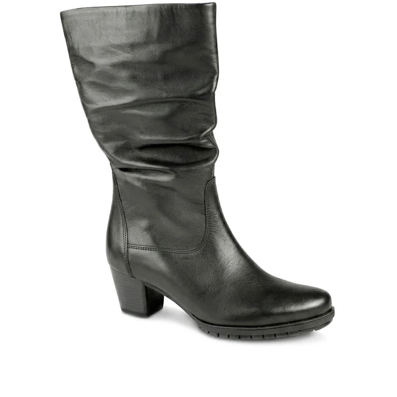 Warm-Lined Leather Long Boots - GAB40514 / 325 888