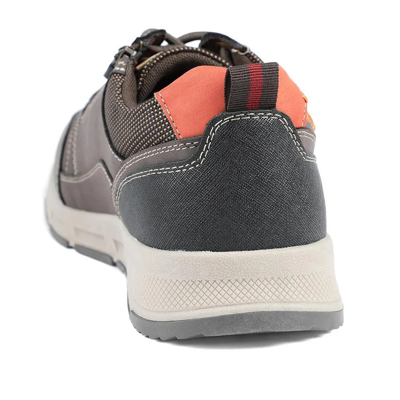 Wide Fit Lace Up Shoes With Grip Sole - WBINS42070 / 327 872 - Brown