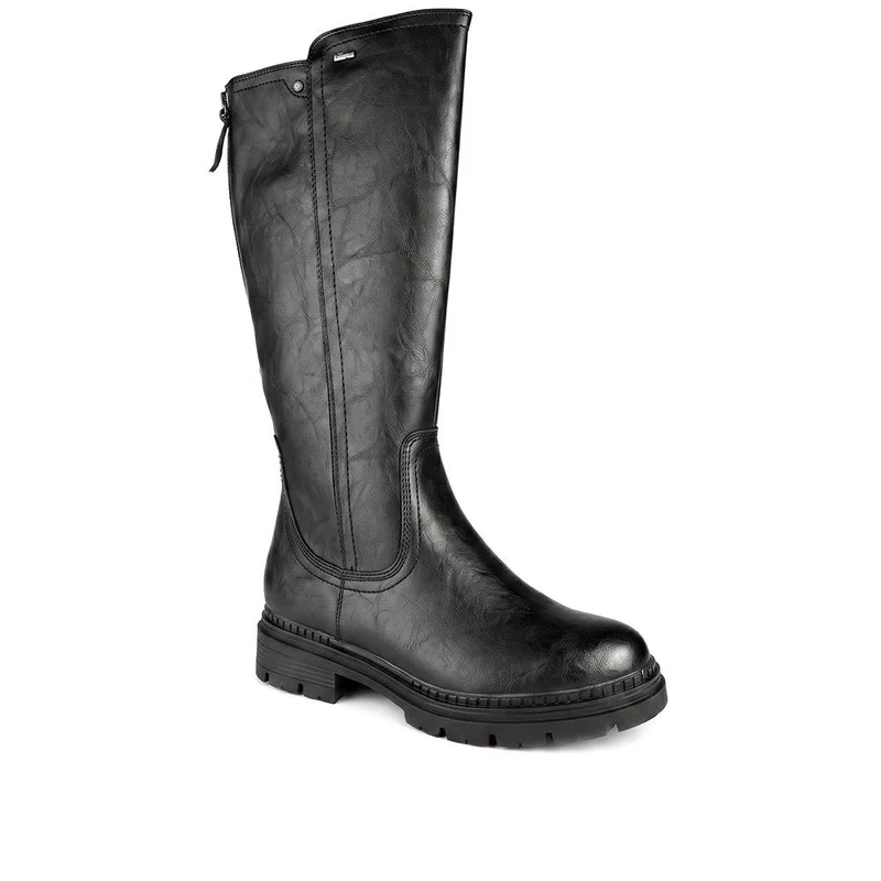 Relife Zip Up Calf Length Boots - RELIF44033 / 329 821 - Black