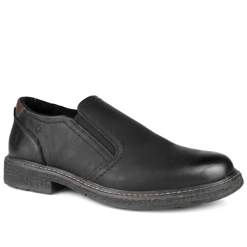 Relife Extra Wide Slip On Shoes - RELIF44017 / 329 887 - Black