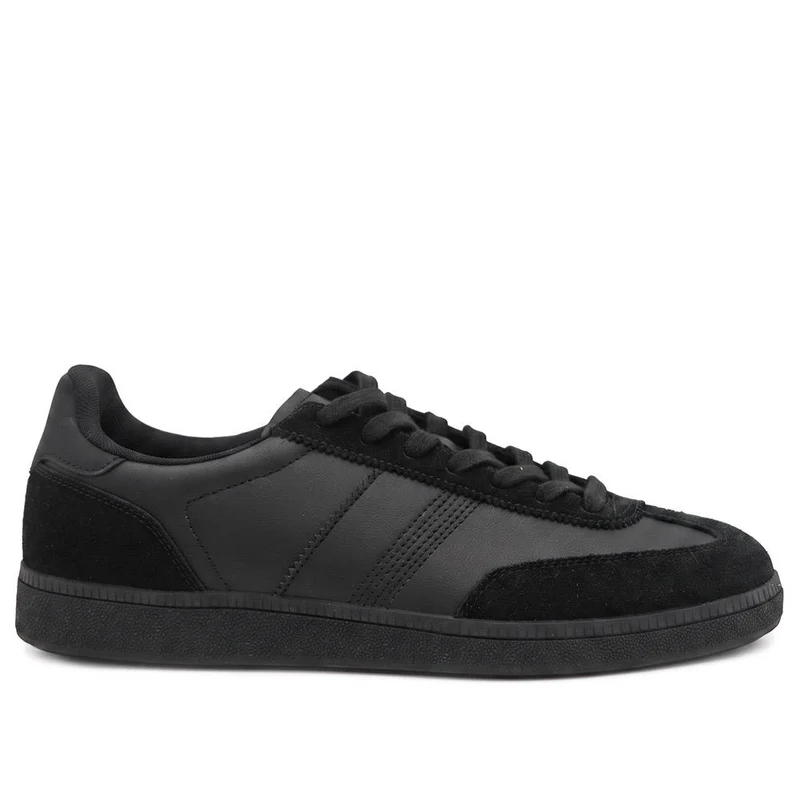 Casual Lace Up Trainers - DINGX44000 / 330 187 - Black-Black