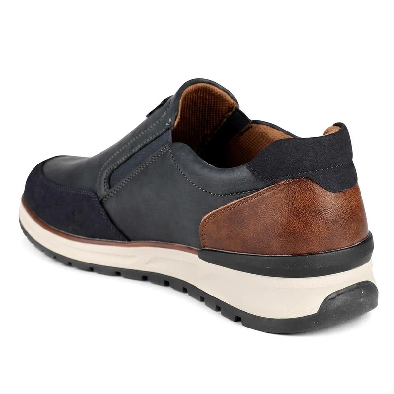 Relife Extra Wide Slip On Trainers - RELIF44008 / 329 859 - Navy