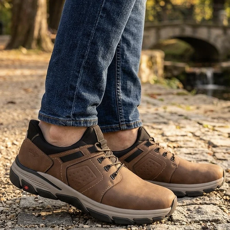 Relife Extra Wide Bungee Lace Shoes - RELIF44020 / 329 874 - Cognac