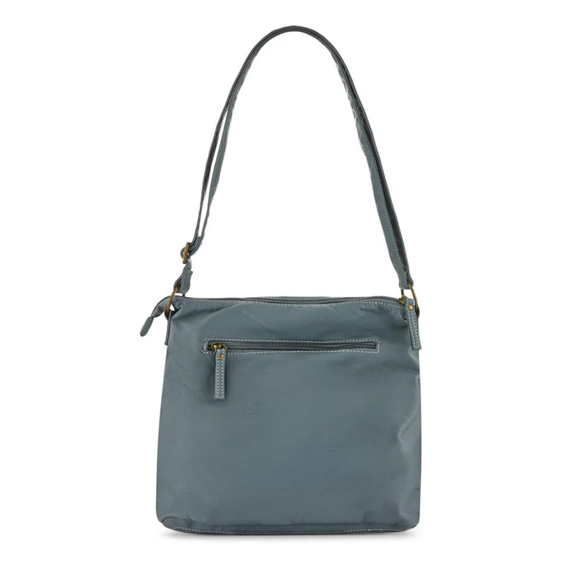 Multi-Zip Cross-Body Bag - WAHT41001 / 327 237 - Light Blue