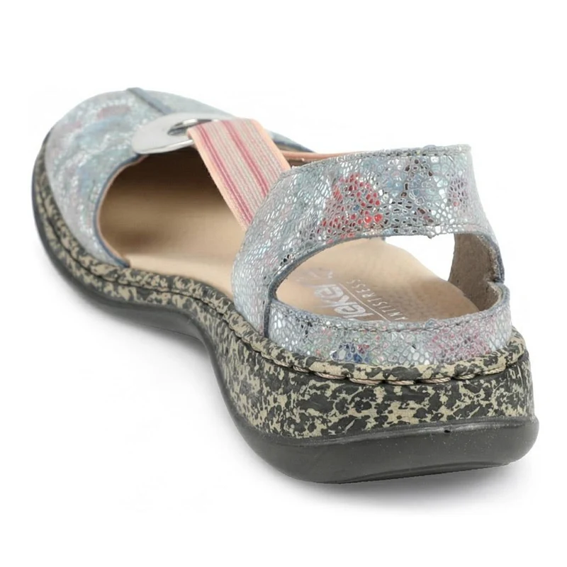 Rieker Daiselda Leather Closed Toe Sandals - RKR43004 / 328 761 - Multi