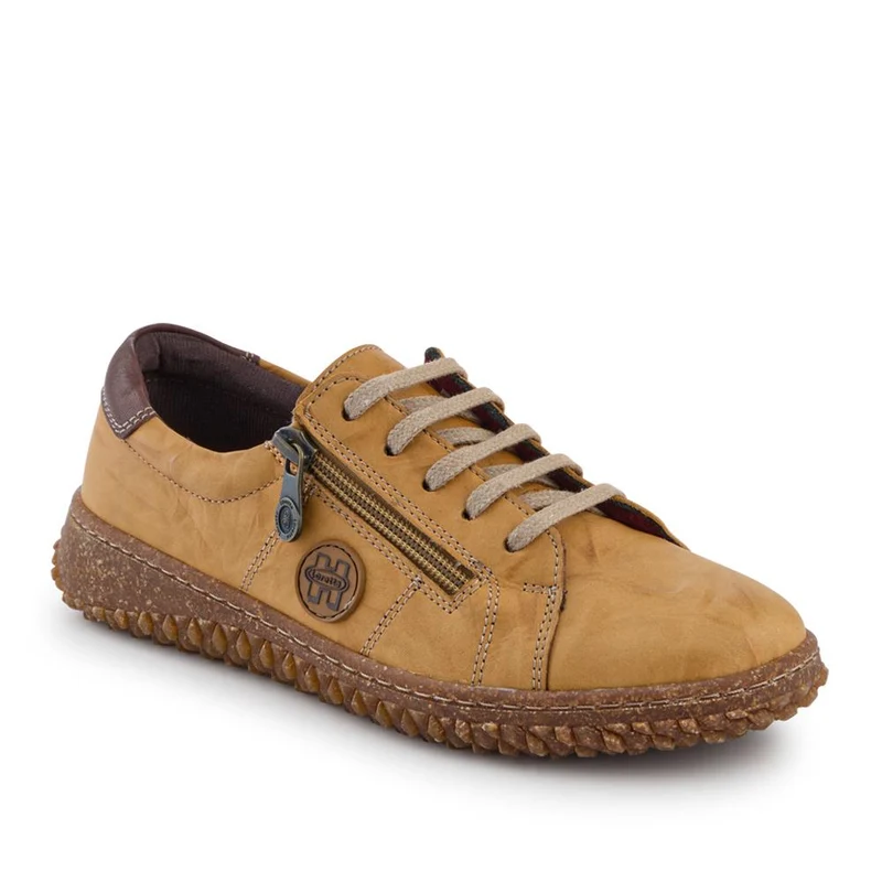 Loretta Leather Trainers - HAK38023 / 324 496 - Mustard