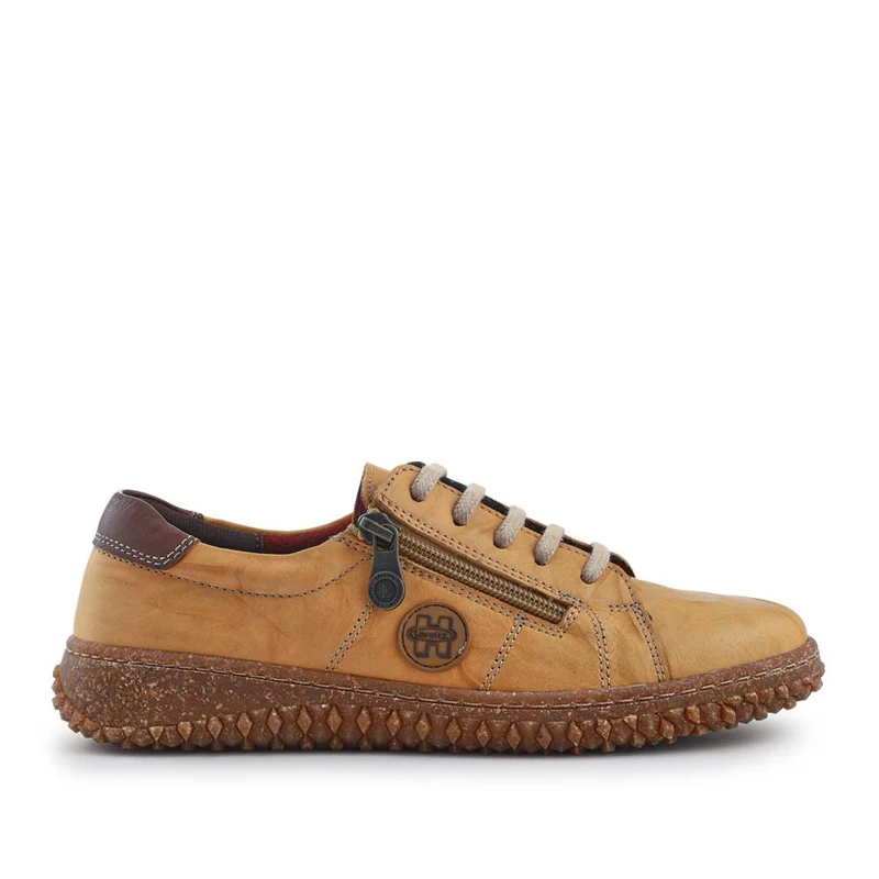Loretta Leather Trainers - HAK38023 / 324 496 - Mustard
