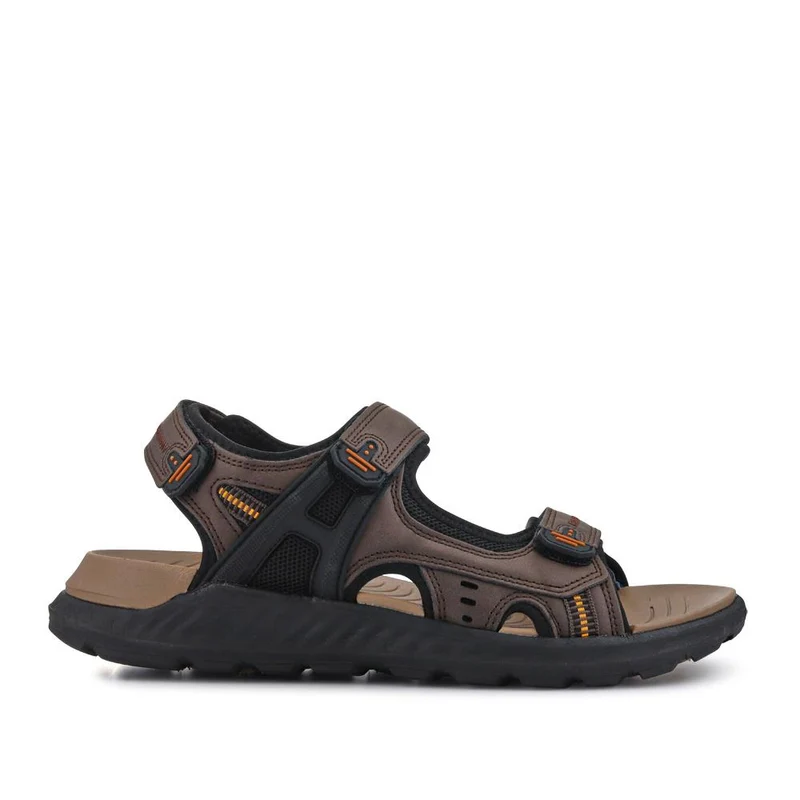 Triple Touch-Fastening-Strapped Sandals - XIAM41006 / 326 975 - Brown