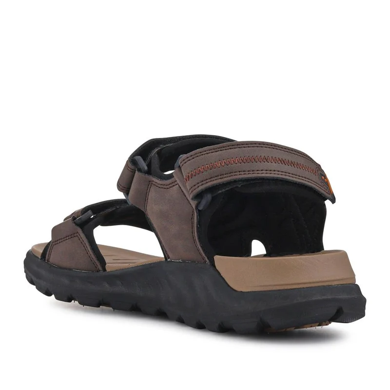 Triple Touch-Fastening-Strapped Sandals - XIAM41006 / 326 975 - Brown