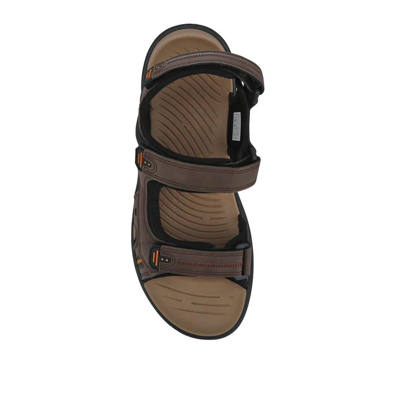 Triple Touch-Fastening-Strapped Sandals - XIAM41006 / 326 975 - Brown