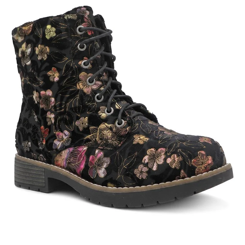 Extra-Wide Fit Boots - ANDOVER / 322 708 - Black Multi Floral