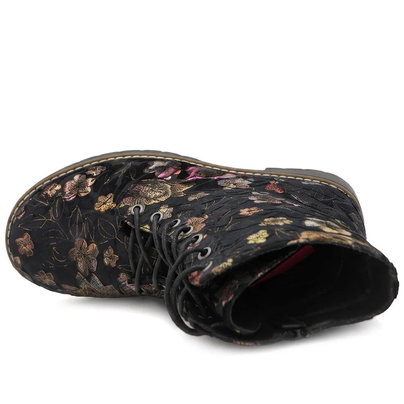 Extra-Wide Fit Boots - ANDOVER / 322 708 - Black Multi Floral