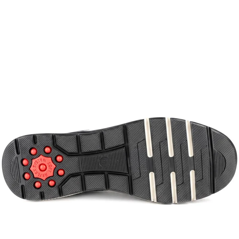 Relife Flexible Zip & Lace Trainers - RELIF44026 / 329 645 - Black