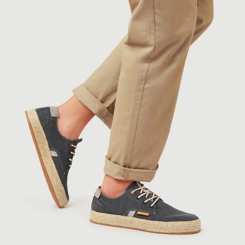 Cushioned Lace-Up Shoes - XIAM41016 / 327 171 - Navy