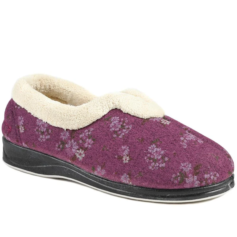 Padders Wide Fit Memory Foam Slippers - PADQING43006 / 329 403