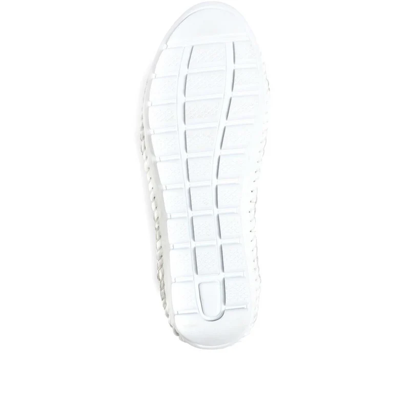 Leather Slip-On Shoes - SIMIN37001 / 323 260 - White