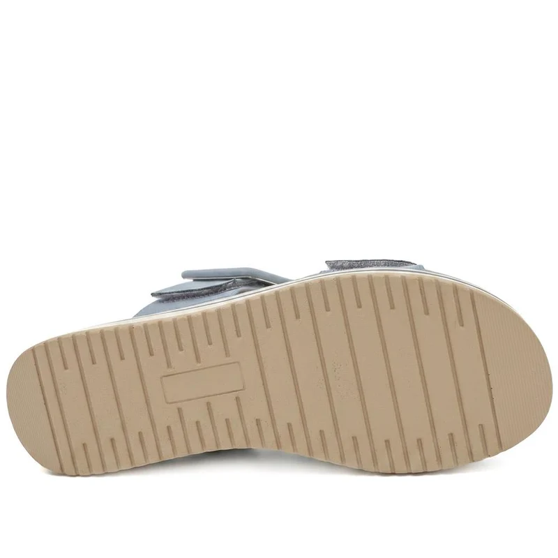 Dual Adjustable Comfort Wedge Mules - GANG43000 / 329 040 - Blue