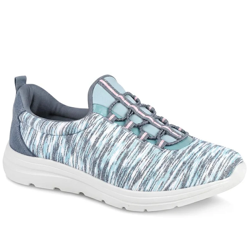 Wide Fit Memory Foam Bungee Lace Trainers - BRK43033 / 329 274