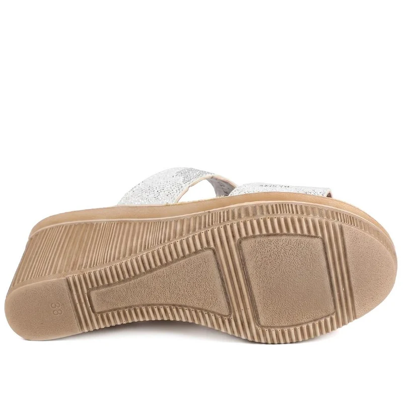 Inblu Wedge Heel Slingback Sandals - INB43048 / 330 367 - White